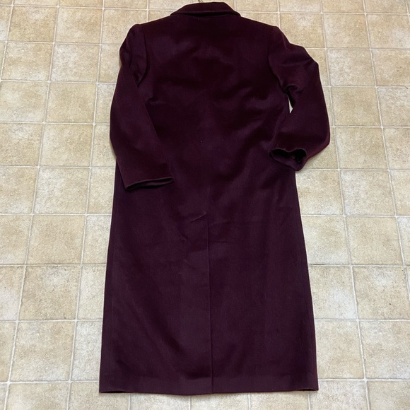 Vintage Worthington Burgundy Wool Blend Coat Size 8A Made By USA - Picture 5 of 16